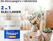 7 Artists klej-lakier do decoupage matowy 500 ml – zdjęcie 2
