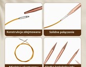 Vexaflow zestaw drutów okrągłych wymiennych 13 par – do robienia na drutach – zdjęcie 5