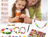 Kinesgsg koraliki drewniane 450 szt. – zestaw do biżuterii DIY – zdjęcie 3