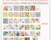 Ticeyubime serwetki do decoupage 80 szt. – wzory kwiatowe – zdjęcie 2