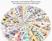 Ticeyubime serwetki do decoupage 80 szt. – wzory kwiatowe – zdjęcie 4