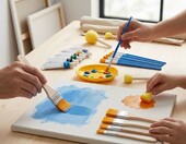 Annadue zestaw startowy do decoupage 16 elementów – pędzle i gąbki – zdjęcie 3