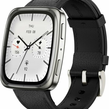 Amazfit Active 2 44 mm GPS NFC - smartwatch kwadratowy, czarny