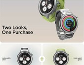 Motorola Moto Watch Premium 47 mm - smartwatch OLED, srebrny – zdjęcie 2