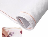 EXIN DECHEN Kanwa Aida 14 ct 150x100 cm - materiał do haftu krzyżykowego, biała – zdjęcie 1
