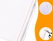 EXIN DECHEN Kanwa Aida 14 ct 150x100 cm - materiał do haftu krzyżykowego, biała – zdjęcie 4