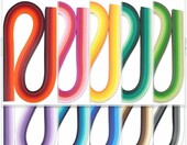 Paski do quillingu 5 mm - zestaw 1200 szt. w 60 kolorach – zdjęcie 2