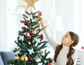 Gwiazda choinkowa ze słomy 25 cm - ozdoba świąteczna ręcznie robiona – zdjęcie 3