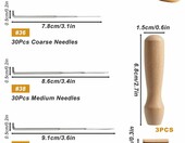 Zestaw igieł do filcowania na sucho - 100 igieł + 3 uchwyty – zdjęcie 2