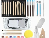 Zestaw 33 narzędzi do modelowania gliny i modeliny – zdjęcie 4