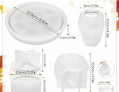 Silikonowe formy do odlewów - zestaw 4 szt. (żywica, gips, beton) – zdjęcie 2