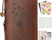 YILEEY album baza scrapbooking 28x21 cm, czarne strony, skóra ekologiczna – zdjęcie 1