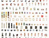 Draupnir zestaw papierów dekoracyjnych do scrapbookingu 800 szt. – zdjęcie 2