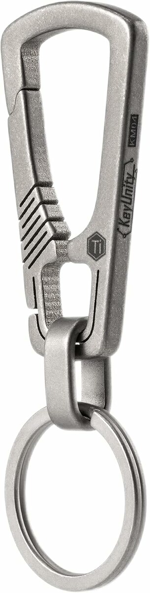 KeyUnity KM04 tytanowy brelok do kluczy z karabińczykiem
