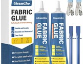 GleamGlee klej do tkanin 2x50ml, przezroczysty, wodoodporny – zdjęcie 1