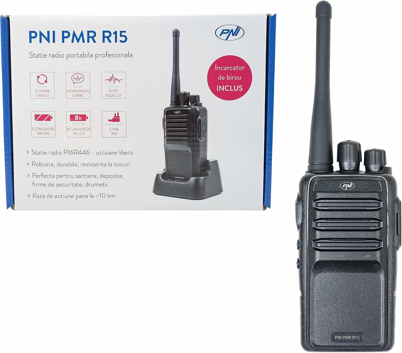 PNI PMR R15 – profesjonalna radiostacja przenośna, zasięg do 15 km