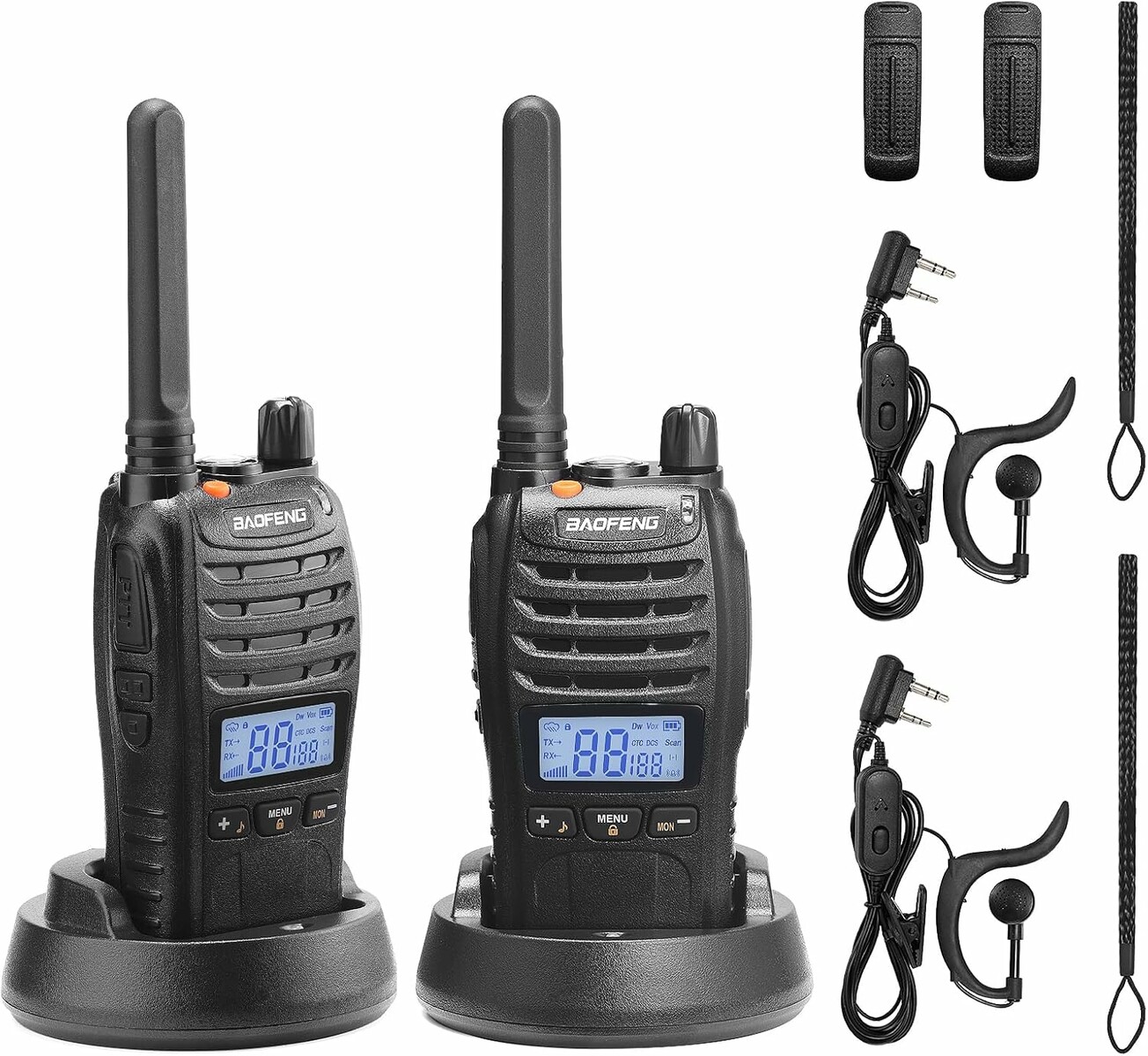 BAOFENG BF-88ST Pro – zestaw 2 wytrzymałych radiotelefonów PMR446 do pracy w terenie