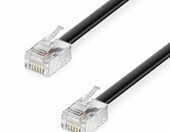 deleyCON – kabel telefoniczny RJ11 40 m, przewód do telefonu stacjonarnego – zdjęcie 1