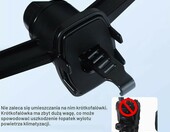 HYS K-5-AL – uchwyt samochodowy na kratkę wentylacyjną do radia CB – zdjęcie 4