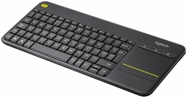 Logitech K400 Plus - klawiatura bezprzewodowa z touchpadem, czarna