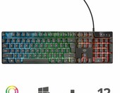 Trust GXT 835 Azor - klawiatura przewodowa dla graczy, podswietlenie RGB, czarna – zdjęcie 3