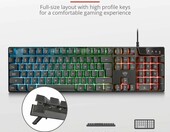 Trust GXT 835 Azor - klawiatura przewodowa dla graczy, podswietlenie RGB, czarna – zdjęcie 4