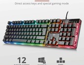 Trust GXT 835 Azor - klawiatura przewodowa dla graczy, podswietlenie RGB, czarna – zdjęcie 5