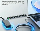 shefor zasilacz uniwersalny 12V 5A z 7 koncowkami DC – zdjęcie 2