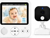 BURNNOVE niania elektroniczna z kamera, ekran 2,8 cala, bez Wi-Fi – zdjęcie 1