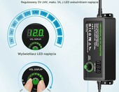 Zolt 72W - uniwersalny zasilacz regulowany 3-24V z wyswietlaczem LED – zdjęcie 2