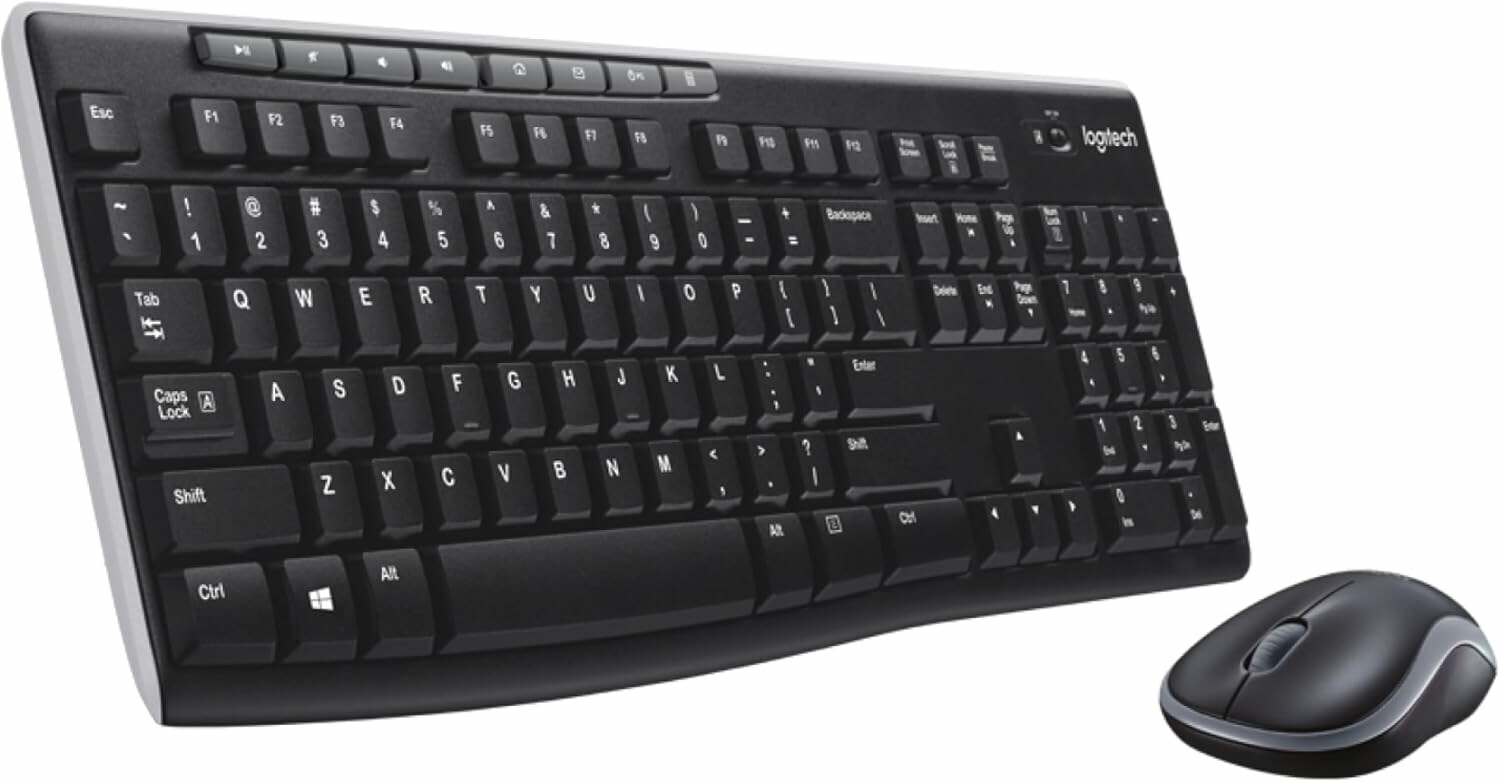 Logitech MK270 - bezprzewodowy zestaw klawiatura i mysz, czarny