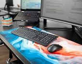 CHERRY DW 3000 - płaski zestaw klawiatura i mysz bezprzewodowa, czarny – zdjęcie 2