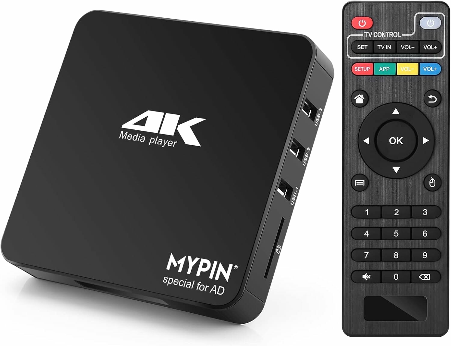 MYPIN HA0324 - odtwarzacz multimedialny 4K HDMI z obsługą dysków HDD 8TB
