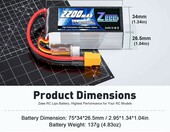 Zeee 3S LiPo 2x2200 mAh 11,1V 50C XT60 - akumulatory do modeli RC – zdjęcie 2