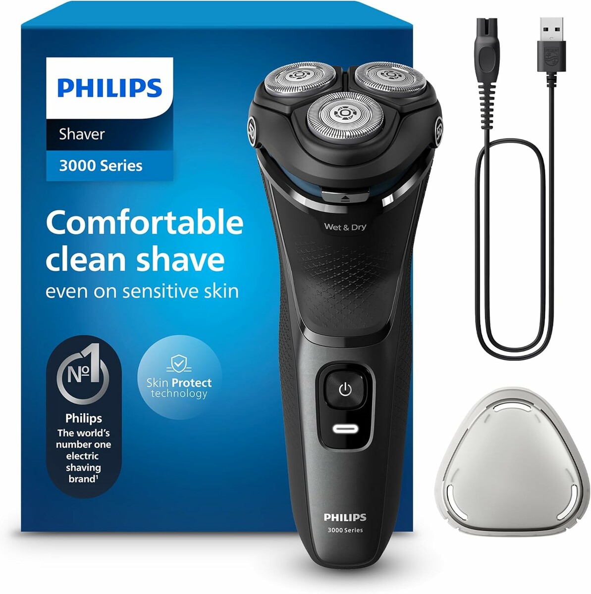 Philips Series 3000 S3145/00 - golarka elektryczna męska na mokro i sucho