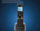 Motorola DOT201 - telefon bezprzewodowy stacjonarny z głośnomówiącym, czarny – zdjęcie 5