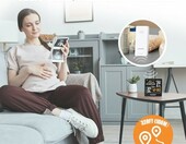 Raddy WF-50V - bezprzewodowa stacja pogodowa z wyświetlaczem 5 cali, czarna – zdjęcie 3