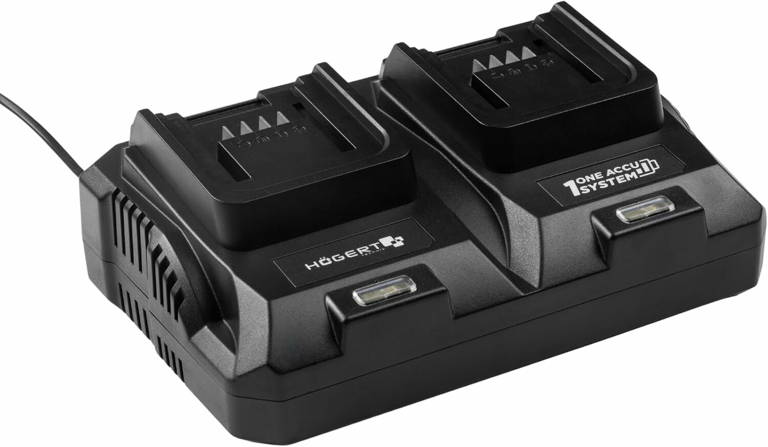 Hogert Technik Duo 8A 18V - podwójna ładowarka do elektronarzędzi