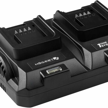 Podwójna ładowarka Hogert Technik Duo 8A 18V (stan nowy)