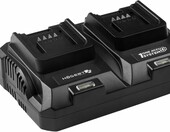 Hogert Technik Duo 8A 18V - podwójna ładowarka do elektronarzędzi – zdjęcie 1