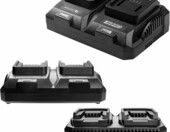Hogert Technik Duo 8A 18V - podwójna ładowarka do elektronarzędzi – zdjęcie 3