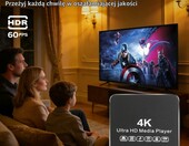 ZUMKUNM A6 - odtwarzacz multimedialny 4K z obudową na dysk HDD/SSD 2,5 cala – zdjęcie 4