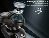 Aolso 3w1 - golarka elektryczna z trymerem do nosa i bokobrodów, IPX6 – zdjęcie 3