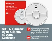 Fire Angel SB5-INT - optyczny czujnik dymu, odporny na opary kuchenne – zdjęcie 3