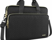 DOMISO AA67 - torba na laptopa 15,6" z paskiem na ramię, czarna – zdjęcie 1