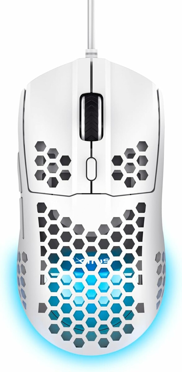 Trust Gaming GXT 928W Helox - lekka mysz przewodowa RGB, 6400 DPI