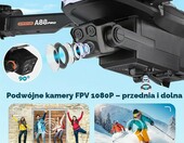 Euakee - składany dron z kamerą 1080P, FPV, 2 akumulatory – zdjęcie 2