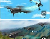 Euakee - składany dron z kamerą 1080P, FPV, 2 akumulatory – zdjęcie 3