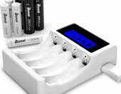 BONAI - ładowarka LCD do akumulatorów AA/AAA z zestawem 8 baterii Ni-MH – zdjęcie 1
