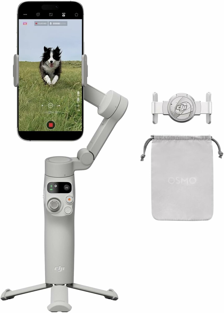 DJI Osmo Mobile 7 - gimbal stabilizator do smartfona, 3-osiowy, szary